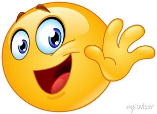 Bye emoticon • adesivos para a parede arte, você, ver | myloview.com.br