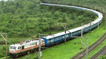 TRAIN making a U-Turn ? ( Illusion at 2:37 ) Indian Railways | Train Videos - YouTube