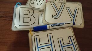 Картки "Вчусь писати друковані  букви української абетки"