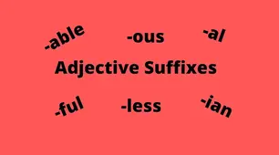Adjective suffixes