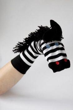stripey sock zebra