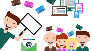 Writing a note and a text message