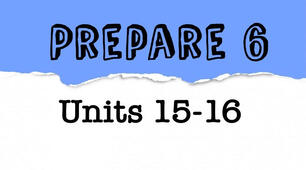 Form 6. Prepare 6. Units 15-16. 