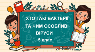 Практична робота "Хто такі бактерії та чим особливі віруси". 5 клас