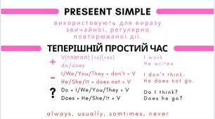 Англійська мова | Часи в англійській мові (Present)