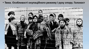 Всесвітня історія, 10 клас. Презентація "Особливості окупаційного режиму і руху опору. Голокост"