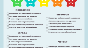 Чек-лист учня (для навчального процесу)