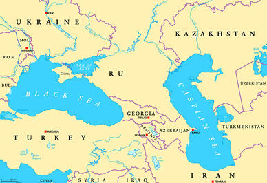 Каспійське море на карті України і Світу 2024 - abal.com.ua