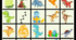 Настільна гра Dino Bingo. Гра бінго з динозаврами Настільна гра Bingo Овочі\Фрукти.