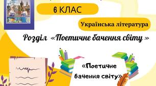 Діагностувальна (контрольна) робота №5.  Розділ «Поетичне бачення світу»