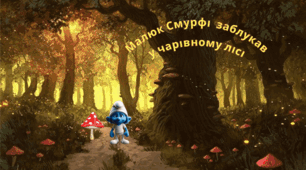 Презентація "Малюк Смурфі заблукав у чарівному лісі"