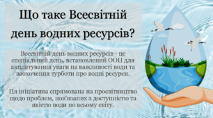Презентація "22 березня - Всесвітній день водних ресурсів"