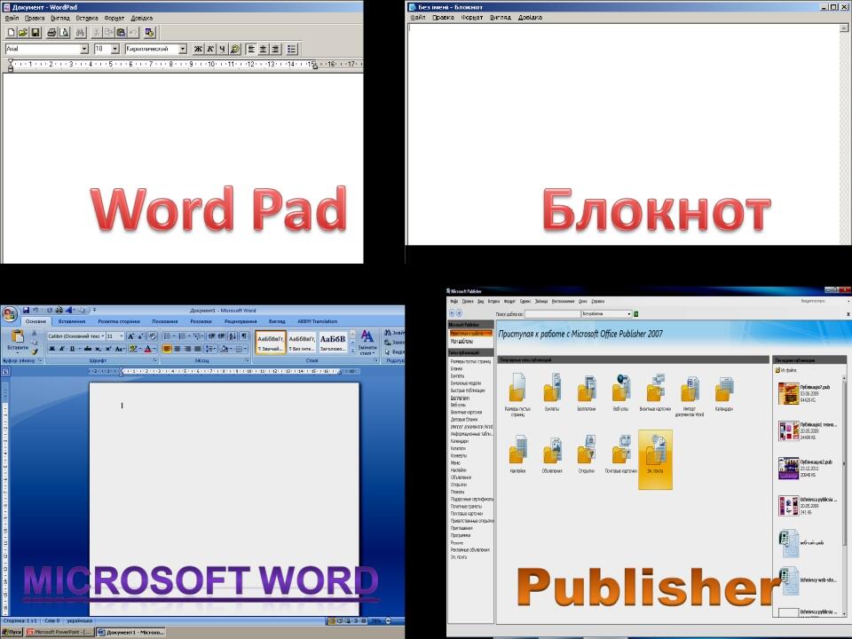 Призначення, можливості та види систем обробки текстів. Основи роботи з ...