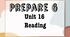 Prepare 6. Unit 16. Reading. "Our Animal Friends"