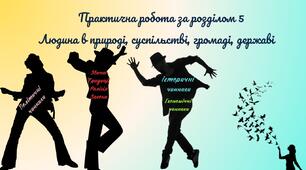 Практична робота: Людина в природі, суспільстві, громаді, державі. Ілюстрована презентація 6 клас