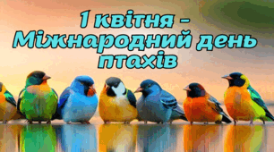 Інтерактивна анімована презентація 1 квітня - Міжнародний день птахів (Міжнародний день зустрічі птахів)