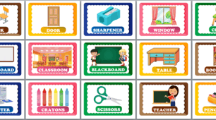 Картки з англійської мови на тему "Школа"(шкільне приладдя). Flashcards "School".