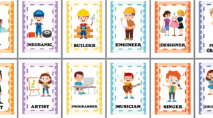 Картки з англійської мови на тему "Професії". Flashcards "Professions".