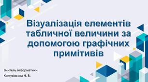 Інструктаж з БЖД. Візуалізація елементів табличної величини за допомогою графічних примітивів.