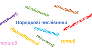 Презентація "Відмінювання  і написання порядкових числівників"