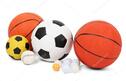 Different balls, isolated on white — Stock Photo © belchonock #25711145
