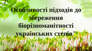 Особливості підходів до збереження біорізноманітності українських степів