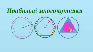 9 кл. Контрольна робота "Правильні многокутники" 
