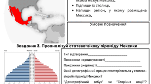 Мексика. Місце країни у світі та регіоні. Модель економічного розвитку, що визначає місце країни в міжнародному поділі праці ( інформаційна картка)