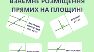 Доміно. "Взаємне розміщення прямих на площині"