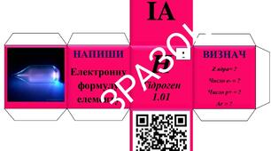 Кубик Блума для вивчення Періодичної системи хімічних елементів