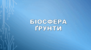 Біосфера. Ґрунти.