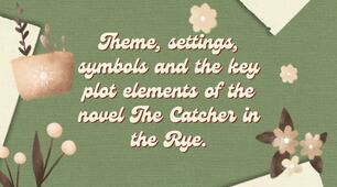 Theme, settings, symbols and the key plot elements of the novel The Catcher in the Rye