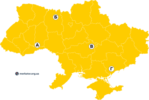 Міста України на карті