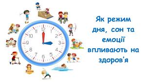 Презентація на тему "Як режим дня, сон та емоції впливають на здоров’я " 5 клас НУШ