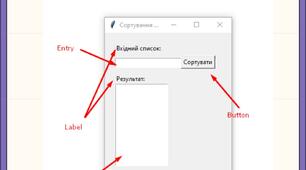 Практична робота "Сортування списку(з віджетами)"