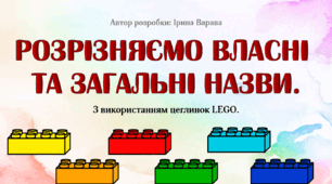Дидактична гра "Власні та загальні назви"