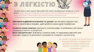 реклама для учнів початкової школи щодо вивчення іноземної мови