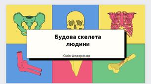 Презентація на тему "Будова скелета людини"