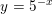 \small y={{5}^{-x}}