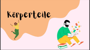 Лексика до теми "Körperteile". Текст "Unser Körper" та вправа до нього.