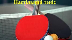 Настільний теніс.