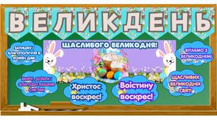 Великдень. Яскраві матеріали для оформлення та уроків