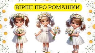Мовленнєвий матеріал "Вірші про ромашки"