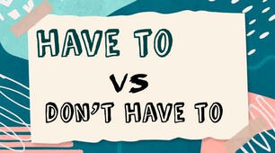 Prepare 6. Unit 19. Grammar. HAVE TO vs DON'T HAVE TO