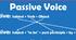 Passive voice