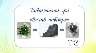 Дидактична гра "Вплив повітря"