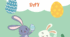 Розтяжка постер "Happy Easter Day"