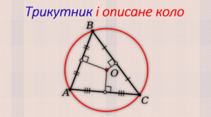 7 кл. Коло, описане навколо трикутника