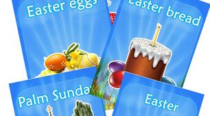 Демонстраційні картки з англійської мови "Easter"