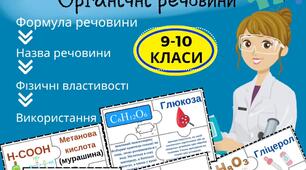 Пазли  "Органічні речовини" 10 кл